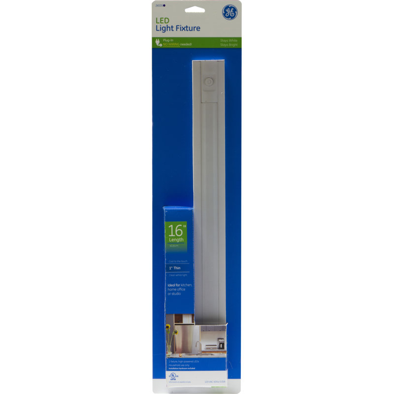 Enbrighten 16-inch On/Off Plug-In LED Under Cabinet Light Fixture