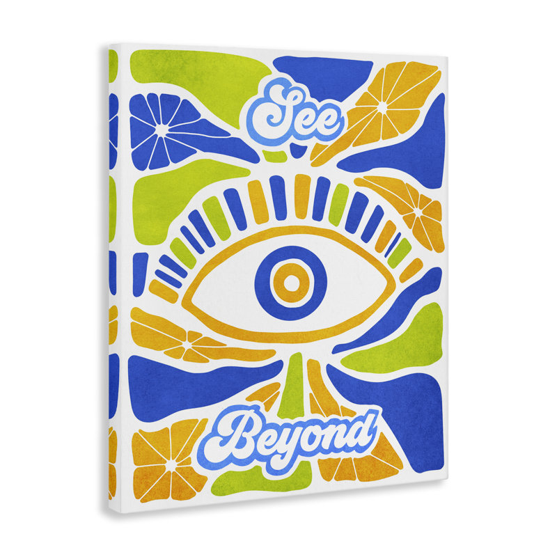 Art mural en toile See See Spiritual Eye, design par Ziwei Li, H 20 po x l 16 po