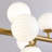Faustena 16-Light Dimmable Bubble Glass Golden Sputnik Modern Linear Chandelier-254914454