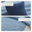 Ensemble de courtepointe pour lit double / grand lit 7 pièces avec couvre-oreillers et coussins décoratifs bleu marine Attingham-1128917164-1207490507