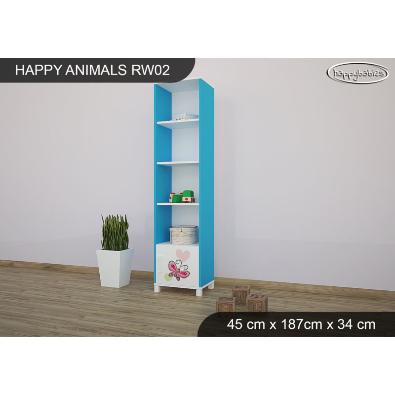 187cm H X 45cm W Cube Unit Kids Bookcase, Blue