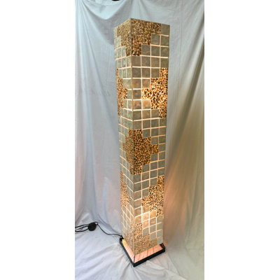 Handmade 59" Square Shell Lamp