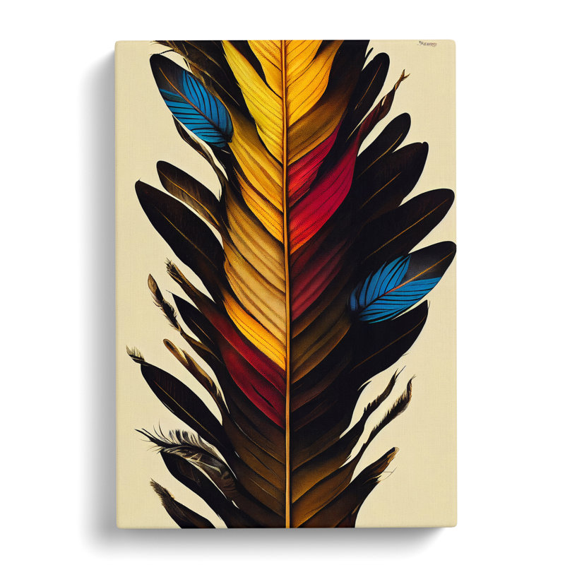 Incomparable Feather - Wrapped Canvas, 50cm H x 35cm W x 3cm D