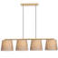 Luminaire suspendu linéaire à 4 lumières pour îlot de cuisine Elara-425740405-425740407