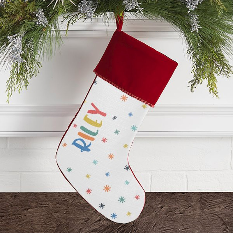 Warm Winter Wishes Personalized Christmas Stocking