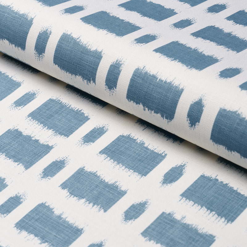 Schumacher X Veere Grenney Townline Road Fabric, Blue