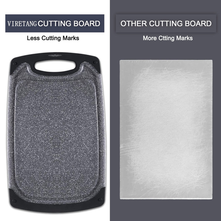 Crestone Plastic Cutting Board, 3 Pieces Dishwasher Safe Cutting