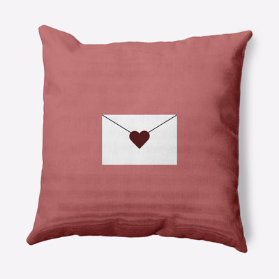 Coussin décoratif décoratif avec lettre Love Love