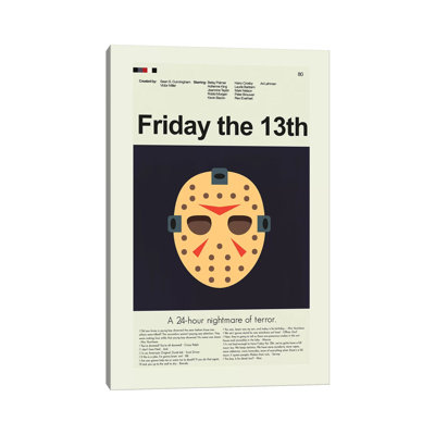 Friday the 13th by Erin Hagerman  Wrapped Canvas Graphic Art Print