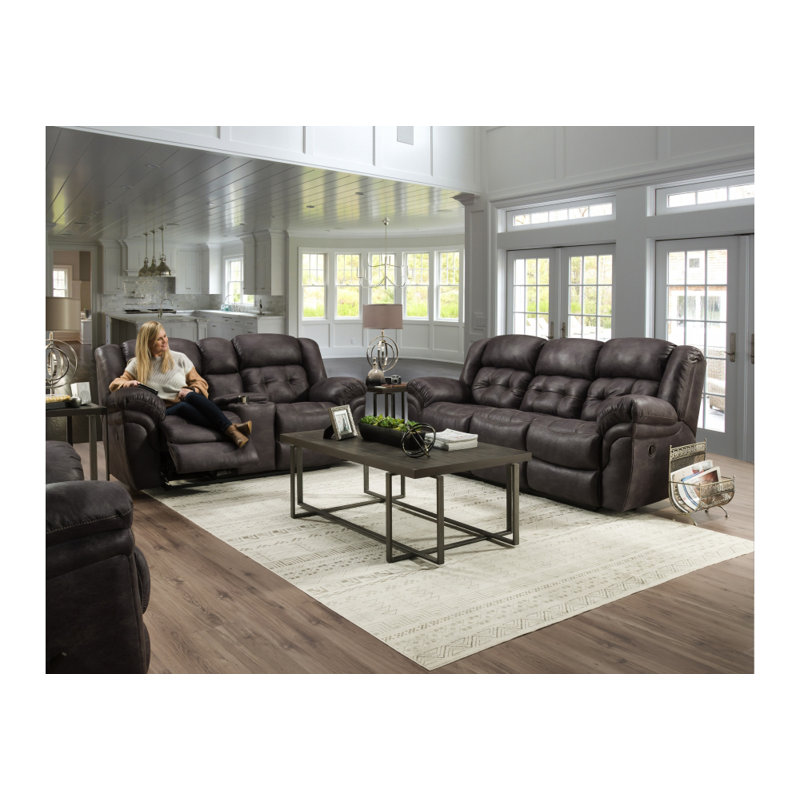 Fauteuil inclinable rembourré Haven, Polyester gris