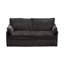 Canapé-lit 59,5 pouces, canapé-lit en tissu chenille, rangement latéral et chaise d'appoint de base à ports de charge USB / C
