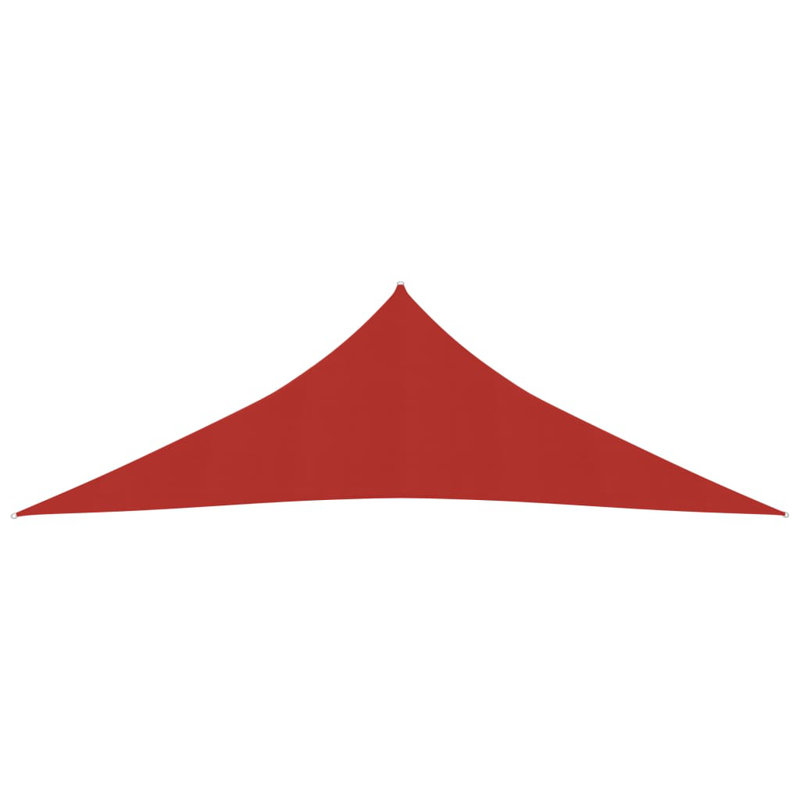 Azbane 5m x 6m Triangular Shade Sail, Red, 5m x 6m