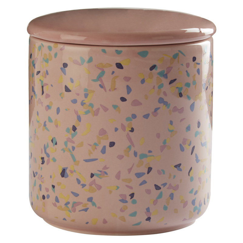Stoneware Jar, 12" H x 11" W x 11" D