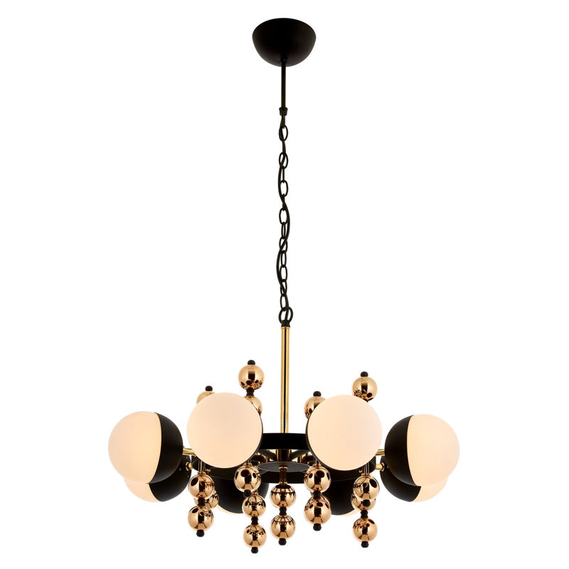 Demps 8 - Light Unique/Statement Chandelier, Gold