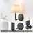 Costa 1 - Light 7''W Dimmable Iron ETL Armed Sconce With White Linen Shade-1048693394