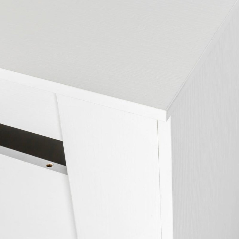 Console extensible 43,30 po, Blanc