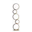 Lampe de table en métal à 5 anneaux 38,5 po