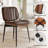 Contemporary Upholstered Faux Leather Dining Chairs with Stylish Bentwood-109327963
