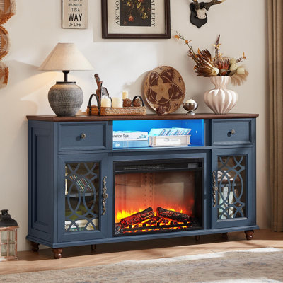 Farmhouse Electric Fireplace TV Stand