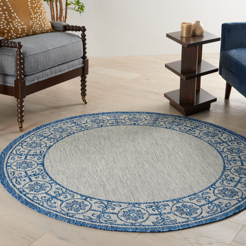 Lehoux Indoor / Outdoor Rug, Round 5'3"
