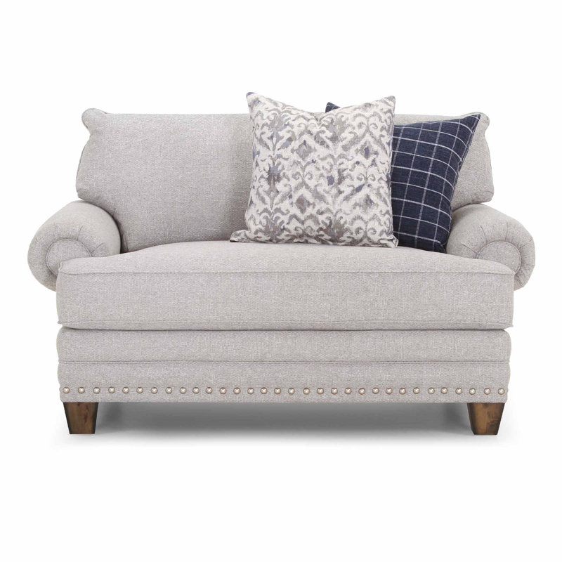 Fauteuil demi-largeur en polyester 57,5 po Hollowell