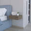 Table de chevet flottante Space brun foncé avec tiroir généreux pour la chambre à coucher-371524010