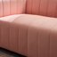Causeuse à accoudoirs carrés en velours 62,6 po avec 2 coussins Clifford, rose, canapé moderne capitonné pour le salon, rose-1013354119-1048964344-1008375359