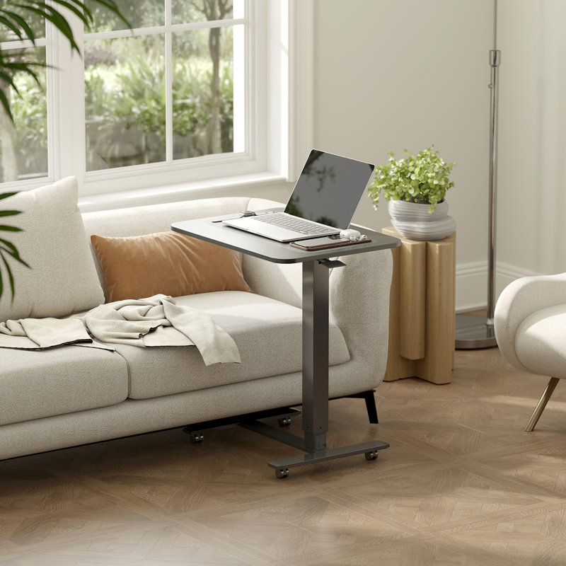 Bureau debout, hauteur réglable, bureau pneumatique, noir, Noir