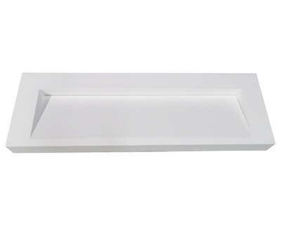 ADM Bathroom 24'' Resin Square Bathroom Sink