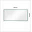 Miroir de salle de bain 84 po x 40 po à DEL avec éclairage avant et arrière, antibuée, mémoire, 3 couleurs, gradation continue, meuble-lavabo mural-548222682-548222241
