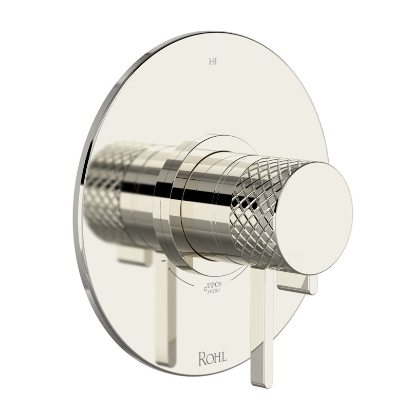 Tenerife 1/2" Therm & Pressure Balance Trim with 3 Functions, Polished Nickel