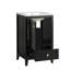 Meuble-lavabo sur pied simple 20 po avec comptoir en céramique-676553049
