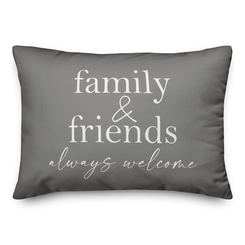 Coussin décoratif intérieur / extérieur en polyester , H 18 po x l 25 po, Gris