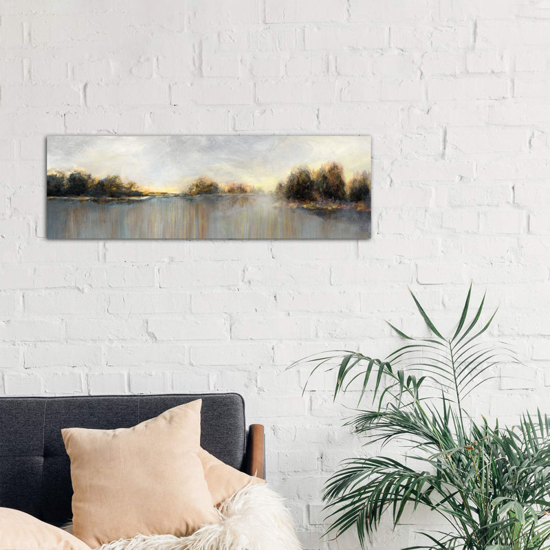 Rain At Dawn by Nan - Wrapped Canvas Panoramic Painting, 121.92 cm H x 40.64 cm W x 3.175 cm D