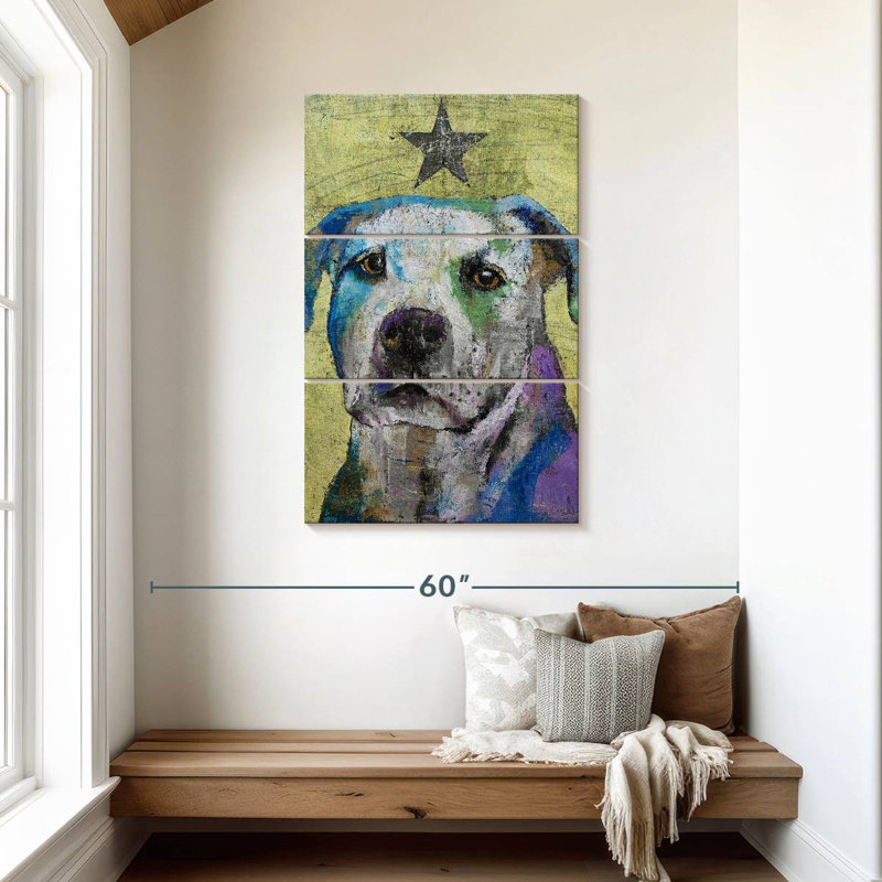 Brampt Pit Bull Terrier, 45" H x 28" W