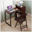 Bureau pliant en bambou avec rangement caché, parfait pour les petits espaces et le bureau à domicile, design Mid-Century