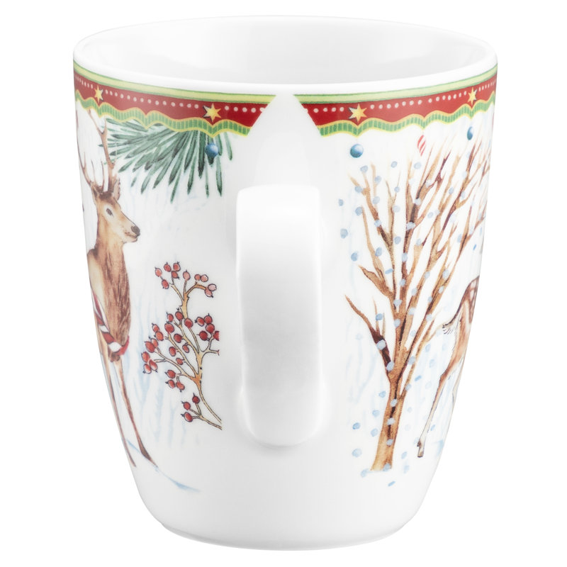 Mug With Handle, Stag with sleigh