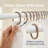 Solid Plastic Shower Curtain Hooks Rings-15866125
