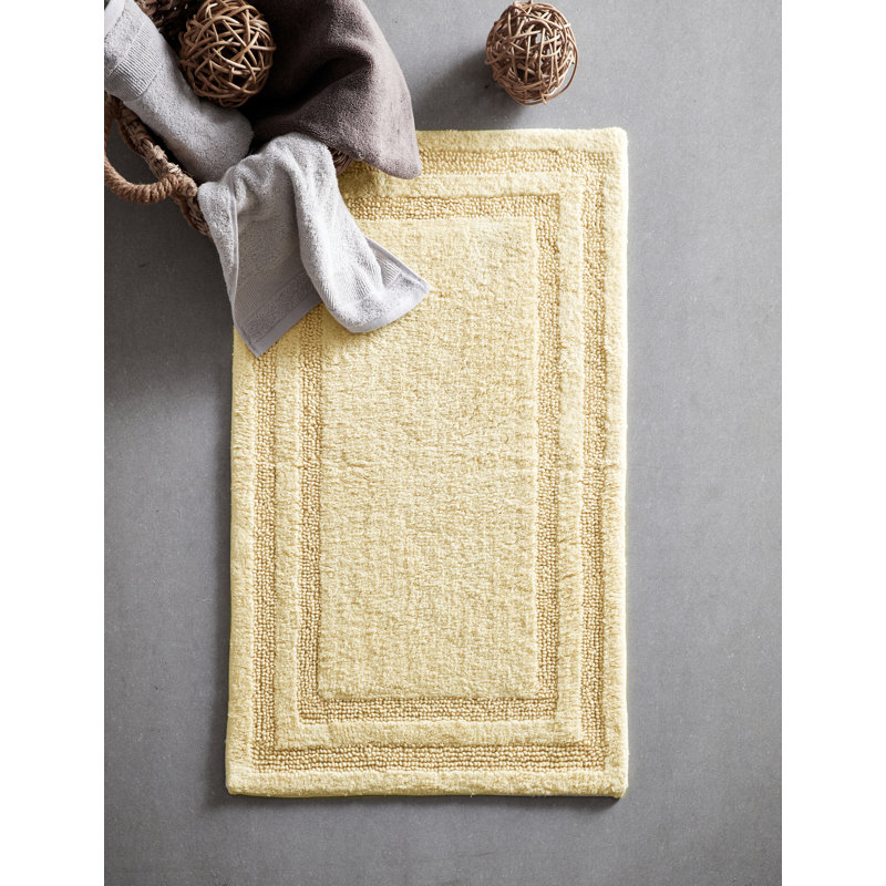 Isla 2-Piece Beige Cotton Bath Rug Set