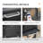 Outsunny 48.75 in. W Barrel Grill / Smoker Combo Charcoal Grill Gas & Charcoal Combo Grill