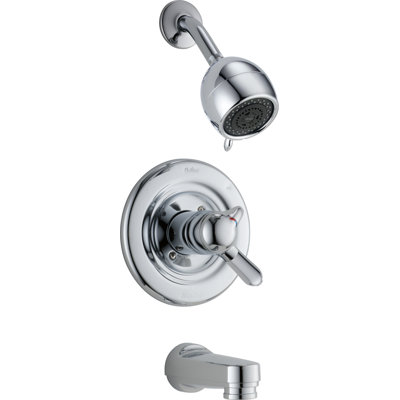 Classic Tub and Shower Faucet with Rough-in Valve and Monitor