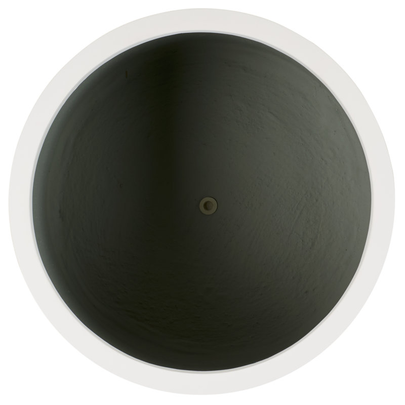 Mcguire Pot Planter, White, 19.2" H x 21.6" W x 21.6" D