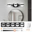 Luminaire de meuble-lavabo moderne à 3 lumières DEL doré avec abat-jour sable sable noir mat-129900014-129900017-129900022-129900024