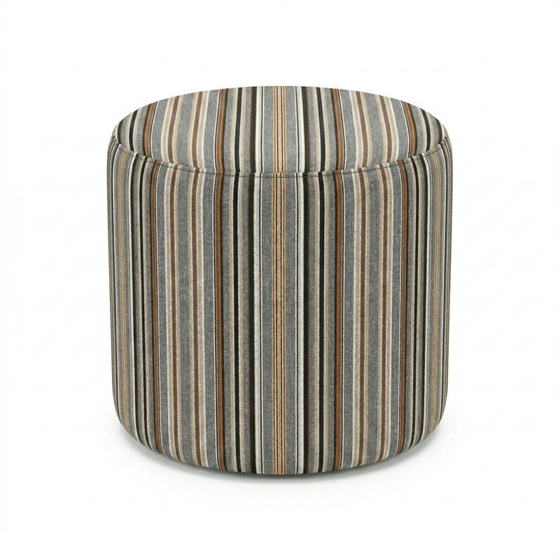Berlin Gardes Lilly Hive 18" Round Pouf, Brown