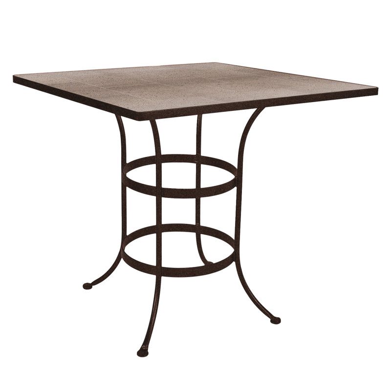 Tables Outdoor Square Bar Table, Copper Creek, Canyon Taupe