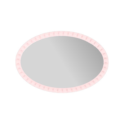 Varsha Oval Glossy Navy Mirror