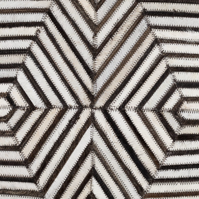 Coussin Coleridge, Housse de coussin seulement - sans coussin, Brun foncé / crème striée