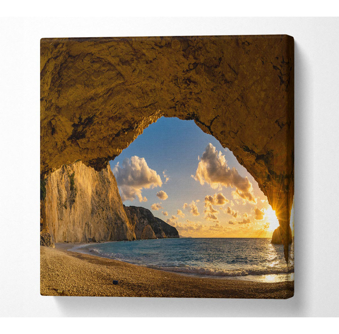 Kunstdruck Cave On The Coast auf Leinwand