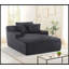 Chaise longue surdimensionnée en velours côtelé doux-1806276530
