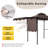 11Ft. W x 5 Ft. D Soft Top Grill Gazebo with a Side Collapsible Awning-96225502